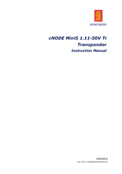 Kongsberg cNODE MiniS 1.11-50V Ti Instruction Manual