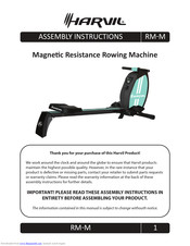 Harvil RM-M Assembly Instructions Manual