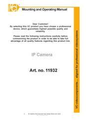 VC 11932 Mounting And Operating Manual