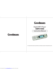 Goodmans GMP31000 Instruction Manual