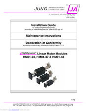JUNG ANTRIEBSTECHNIK U. AUTOMATION GMBH HM01-48 Installation Manual