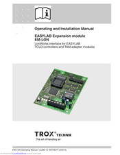 Trox EM-LON Operating And Installation Manual