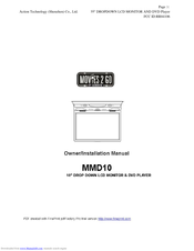 Movies 2 go MMD10 Owners & Installation Manual