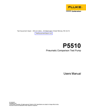 Fluke P5510 User Manual