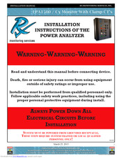 Rx Monitoring Services EPA1500 Installation Manual