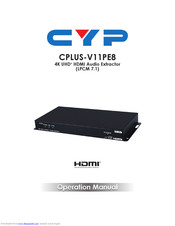 CYP CPLUS-V11PE8 Operation Manual