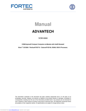 Advantech SOM-6868 Manual