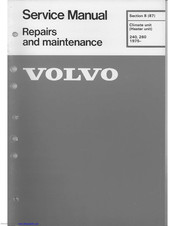 Volvo 240 1975 Service Manual