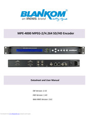 Blankom MPE-4000 Datasheet And User Manual