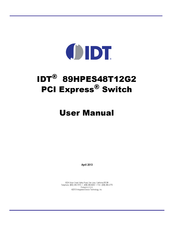 IDT 89HPES48T12G2 User Manual