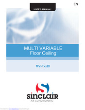 Sinclair MV-F18BI User Manual