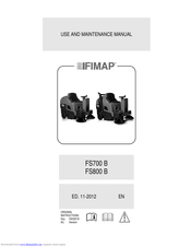 Fimap FS700 B Use And Maintenance Manual