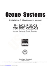 ClearWater CD15/O2 Installation & Maintenance Manual