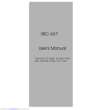 Aaeon SBC-657 User Manual