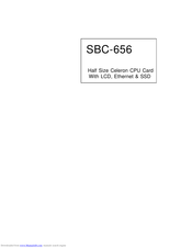 Aaeon SBC-656 Manual