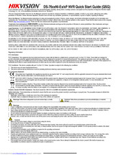 HIKVISION DS-76xxNI-Ex/xP Quick Start Manual