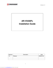 Acrosser Technology AR-V5430FL Installation Manual