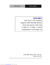 Aaeon EPIC-QM57 User Manual