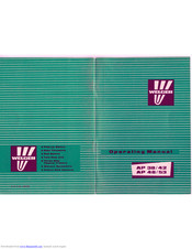 Welger AP 42 Operating Manual