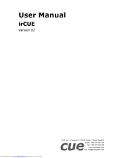CUE irCUE Receiver 485 User Manual