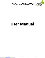 GPO Display EK55HSU User Manual