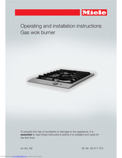 Miele CS 1018 G Operating And Installation Instructions