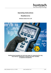 Hontzsch flowtherm Ex Operating Instructions Manual