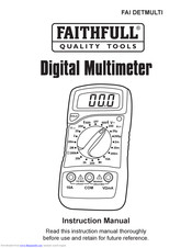 Faithfull FAI DETMULTI Instruction Manual