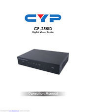 CYP CP-255ID Operation Manual