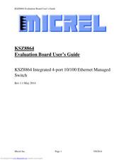 Micrel KSZ8864 User Manual