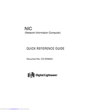 Digital Lightwave NIC Quick Reference Manual