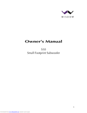 Wisdom S10 Owner's Manual