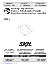 skil 3100-10 Operating/Safety Instructions Manual