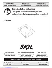 skil 3100-11 Operating/Safety Instructions Manual