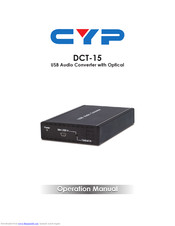 CYP DCT-15 Operation Manual