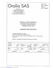 mcmurdo KANNAD 406 SURVIAL Installation Manual Operating Instructions