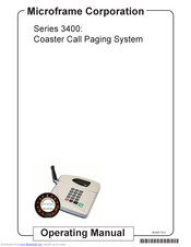 Microframe Corporation 3400 Series Operating Manual