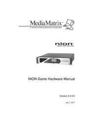 Mediamatrix NIONCobraNet Hardware Manual