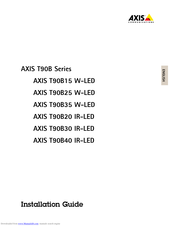 Axis T90B30 IR-LED Installation Manual