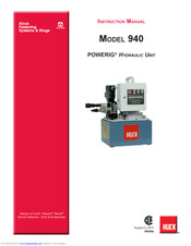 Huck POWERIG 940 Instruction Manual