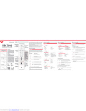 One for All URC 7980 Simple Setup Manual