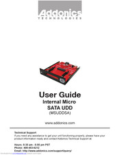 Addonics Technologies MSUDDSA User Manual