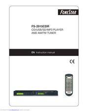 FONESTAR FS-2915CDR Instruction Manual