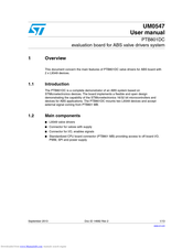 ST PTB801DC User Manual
