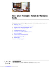 Cisco Smart+Connected Remote 250 Reference Manual