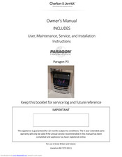 Charlton & Jenrick Paragon P3 Owner's Manual