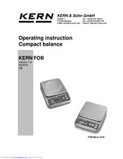 KERN FOB 2K2M Operating Instructions Manual
