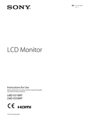 Sony LMD-X310MT Instructions For Use Manual