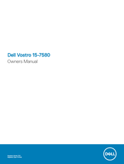 Dell Vostro 15-7580 Owner's Manual