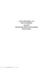 Ludlum 9-3 Technical Manual